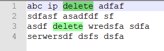 Notepad批量删除包含指定关键字的行